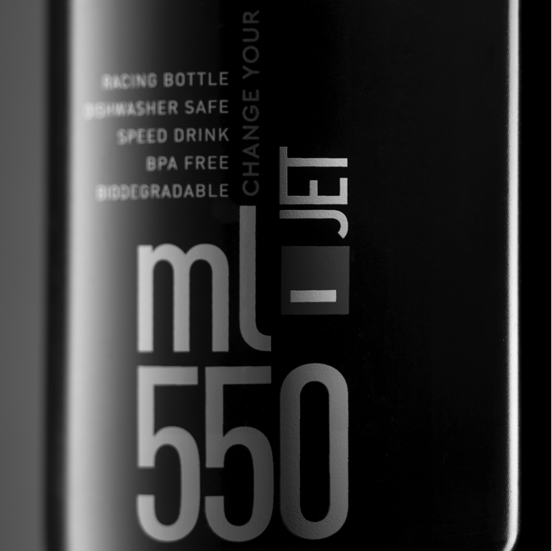 Elite Jet Water Bottle 550ml fluorescent Yellow/ Black -3